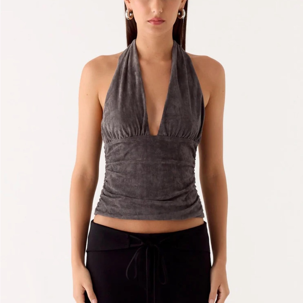 Peppermayo Charcoal Alyssa Halter New with Tags